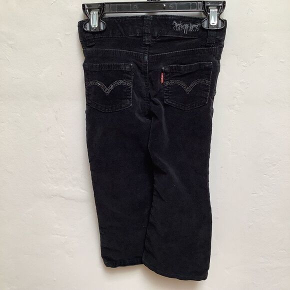 LEVI’S BLACK VELVET DENIM 3T - Picture 8 of 10